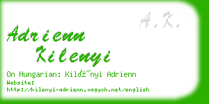 adrienn kilenyi business card